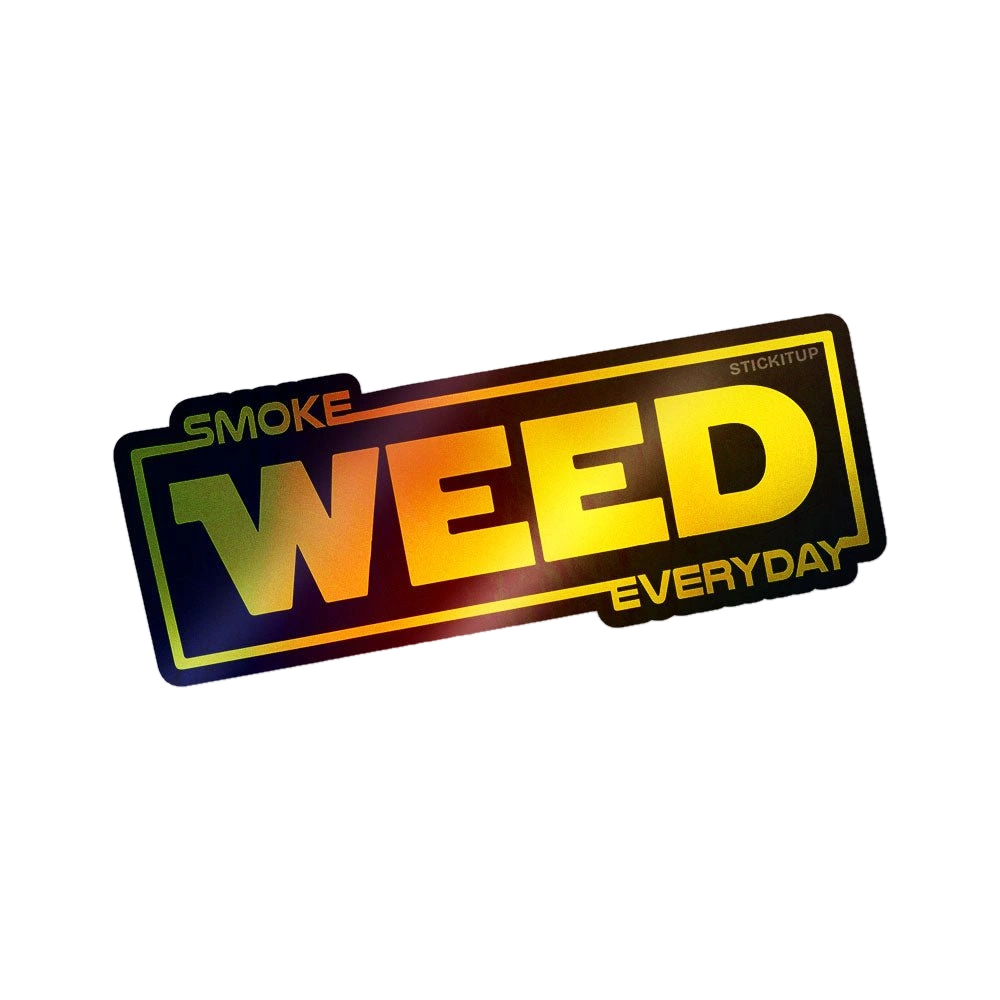 Smoke Holographic Stickers